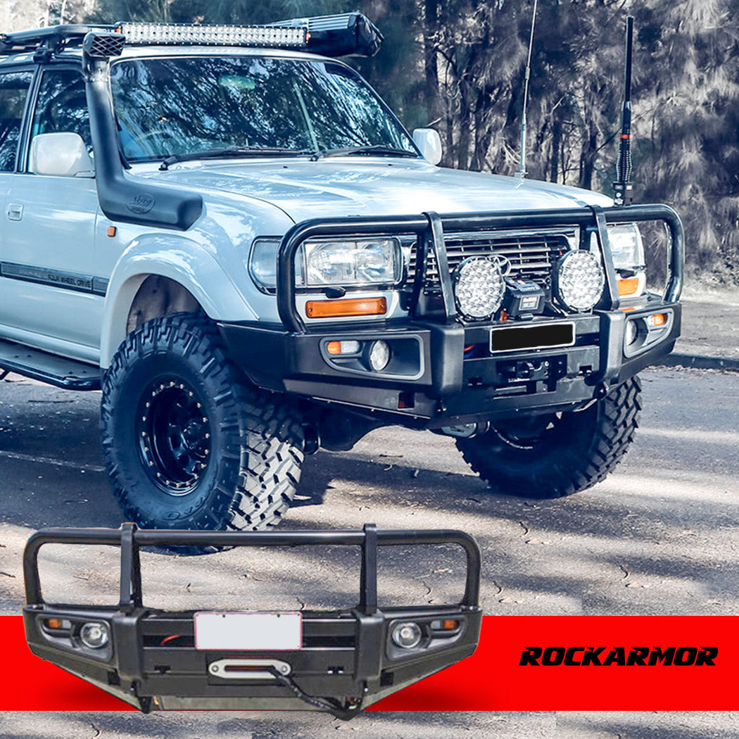 Rockarmor 80 Series Lancruiser Premium Series Steel Bull Bar