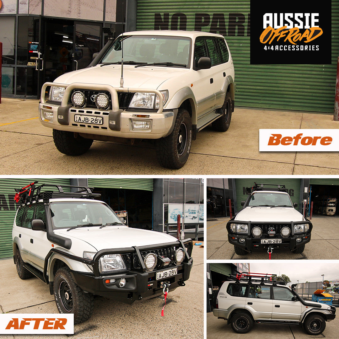 90 SERIES Prado offroad Pack - Bull Bar, Winch, led spotties