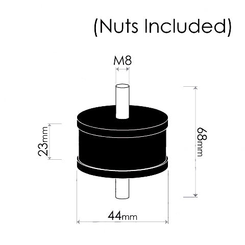 Cotton Reel Mounts - ID 48mm, ROUND, M10X1.25