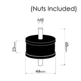 Cotton Reel Mounts - ID 48mm, ROUND, M10X1.25