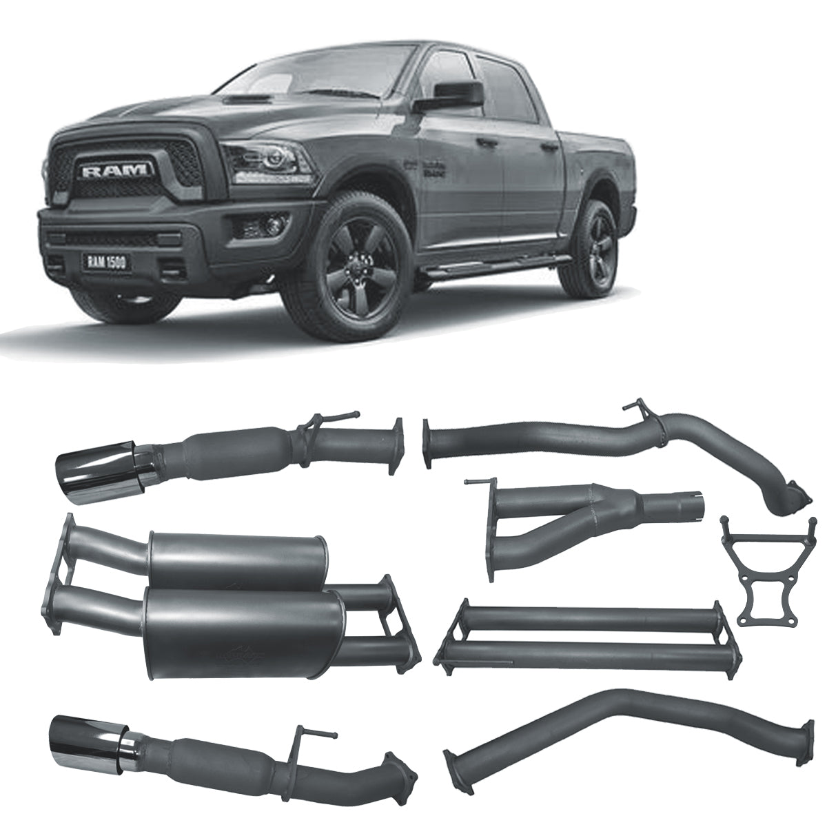 Redback Extreme Duty Exhaust for RAM 1500 5.7L V8 (12/2018 - on)