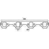 Redback Gasket for Ford Falcon (01/1966 - 09/2002), Fairmont (01/1991 - 09/2002), Fairlane (03/1967 - 03/1972)