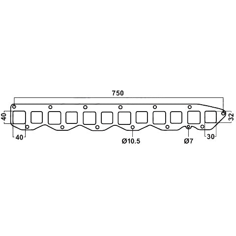 Redback Gasket for Chrysler Valiant (05/1970 - 06/1981)