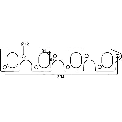 Redback Gasket for Ford Falcon (01/1966 - 02/1988), Fairlane (03/1967 - 10/1986)