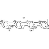 Gasket for Toyota Hilux & 4Runner, 2.0L, 2.4L, 2.8L & 3L, 4 Cylinders, Diesel