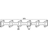 Gasket for Toyota Land Cruiser HJ45 & HJ60, Toyota 2H 3980cc, 6 Cylinders, Diesel