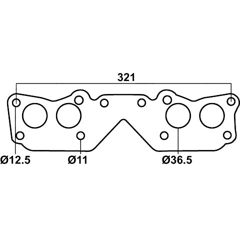 Header Gasket for Toyota Bundera, Celica, HiAce & Hilux, Toyota 21R-C & 22R 2367cc, 4 Cylinders