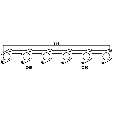 Redback Gasket for Ford Falcon (03/1988 - 09/2002), Fairlane (06/1988 - 03/1995), Fairmont (01/1992 - 09/2002)