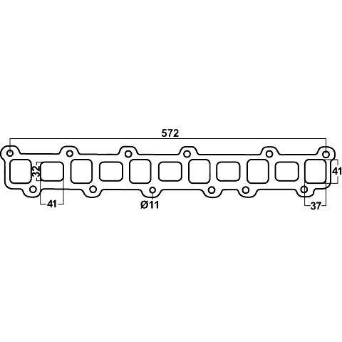 Redback Gasket for Nissan Patrol (06/1980 - 09/2001), Ford Maverick (02/1988 - 03/1994)