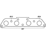 Headers gasket for Toyota Corolla AE90, AE92, AE95, AE101, AE102 & AE112, Holden Nova, Toyota 4A-FE & 7A-FE