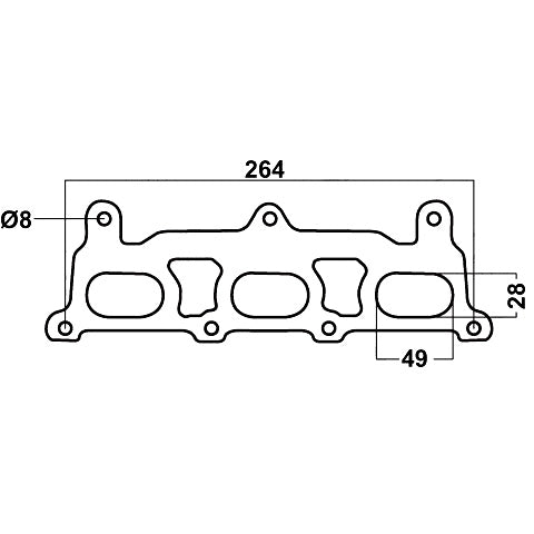 Redback Gasket for Holden Calais (01/2004 - 10/2017), Commodore (01/2004 - on), Statesman (01/2004 - 01/2006)