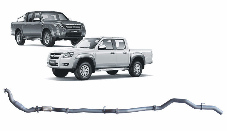 Redback Extreme Duty Exhaust for Ford Ranger (01/2006 - 08/2011), Mazda BT-50 (11/2006 - 10/2011)