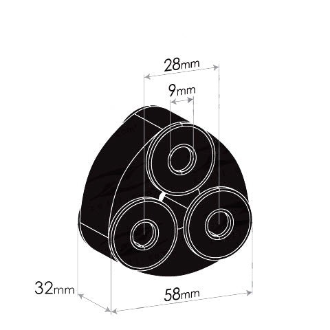 Redback Exhaust Rubber for Holden Rodeo (01/2003 - 01/2007)