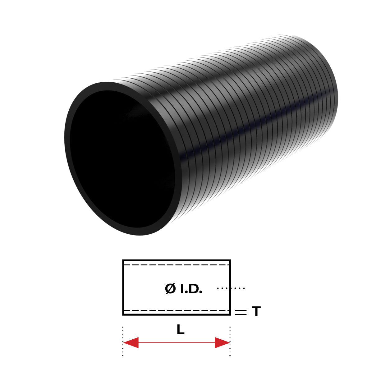 Redback Silicone Hose (2-1/2") Straight