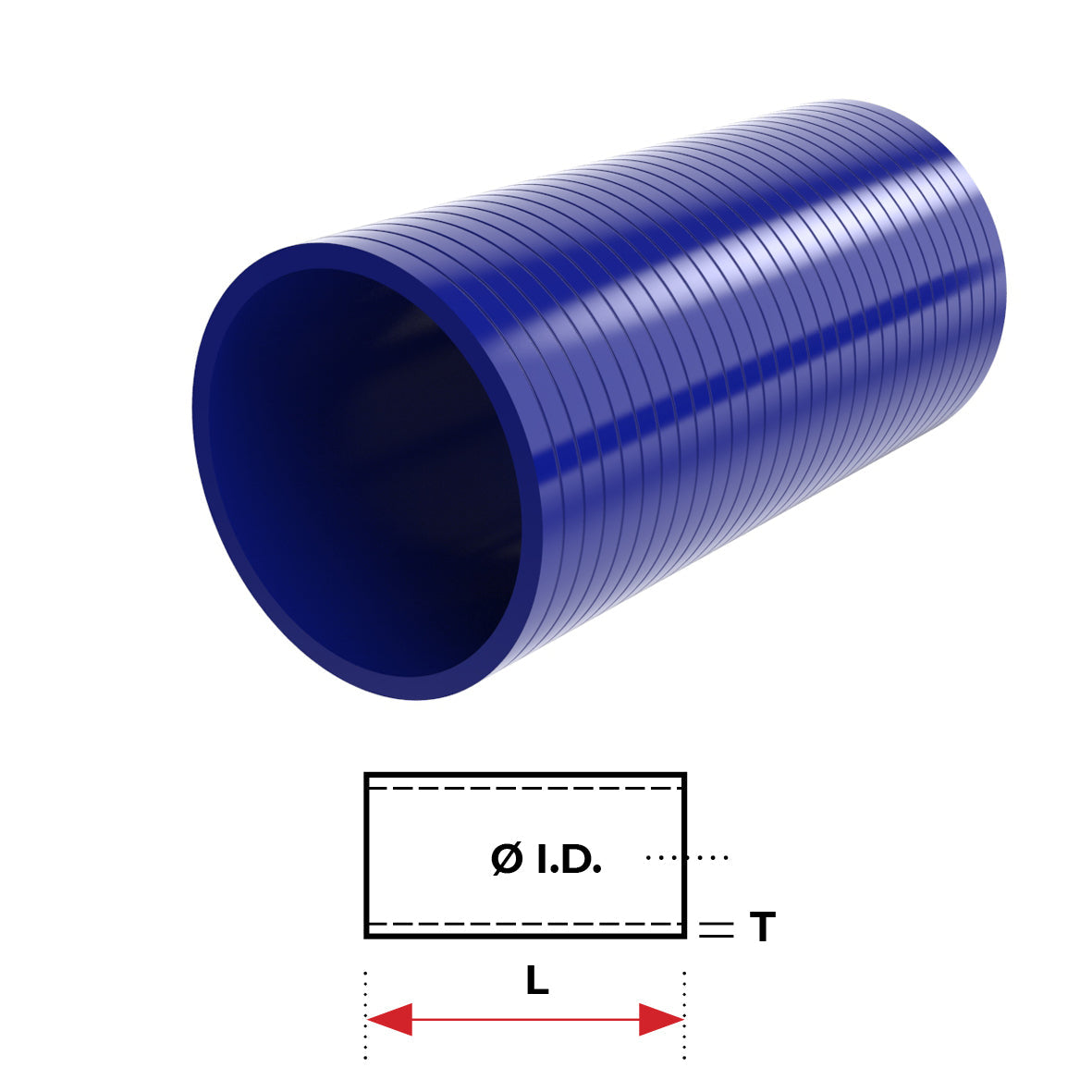 Redback Silicone Hose (2-1/2") Straight