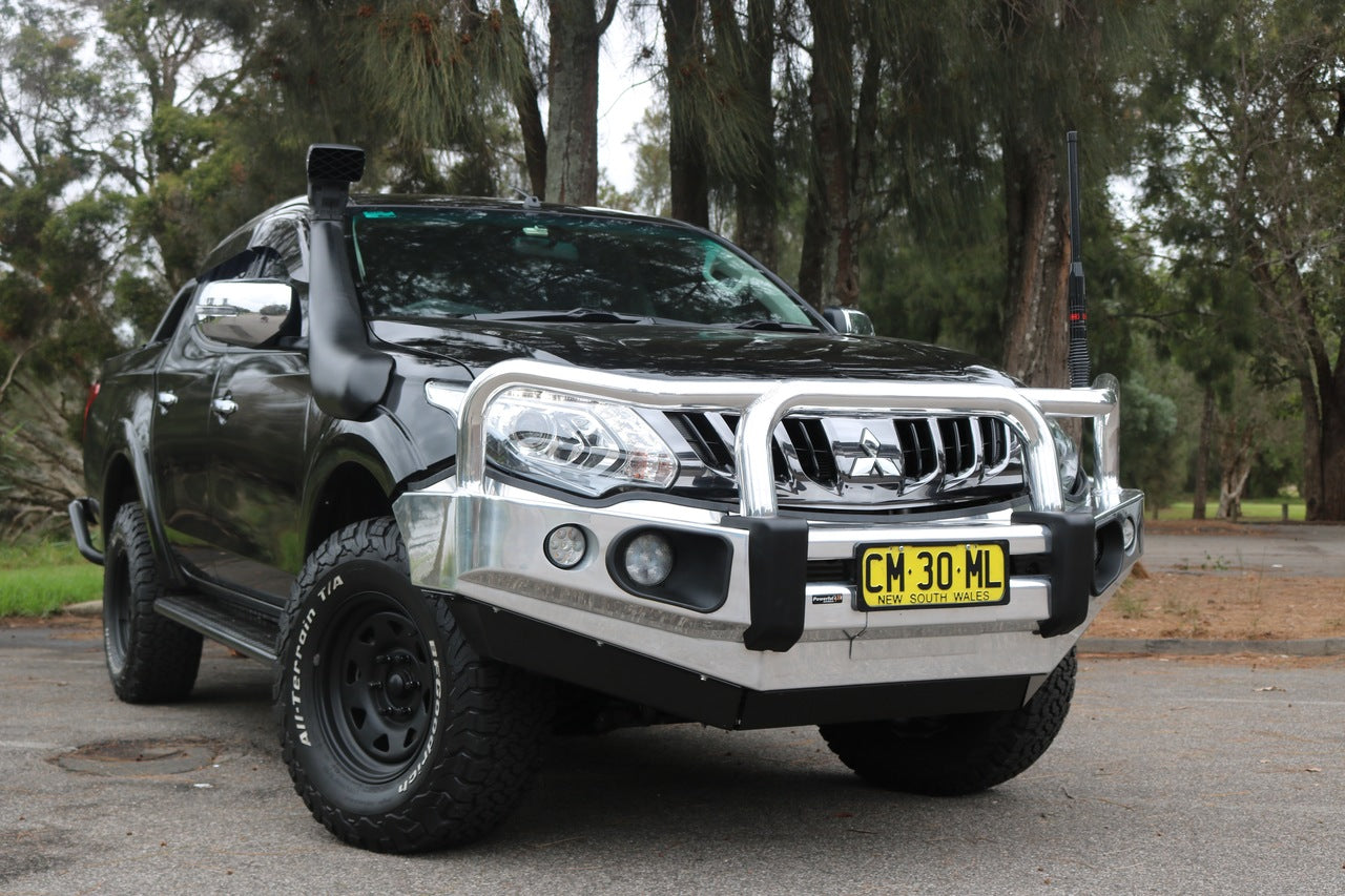 MQ Triton Polish Alloy Bull Bar - Rockarmor 4x4