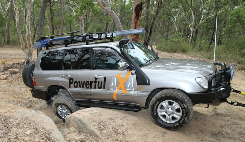 Rockarmor Rockslider Side Steps suits 100 Series Landcruiser IFS