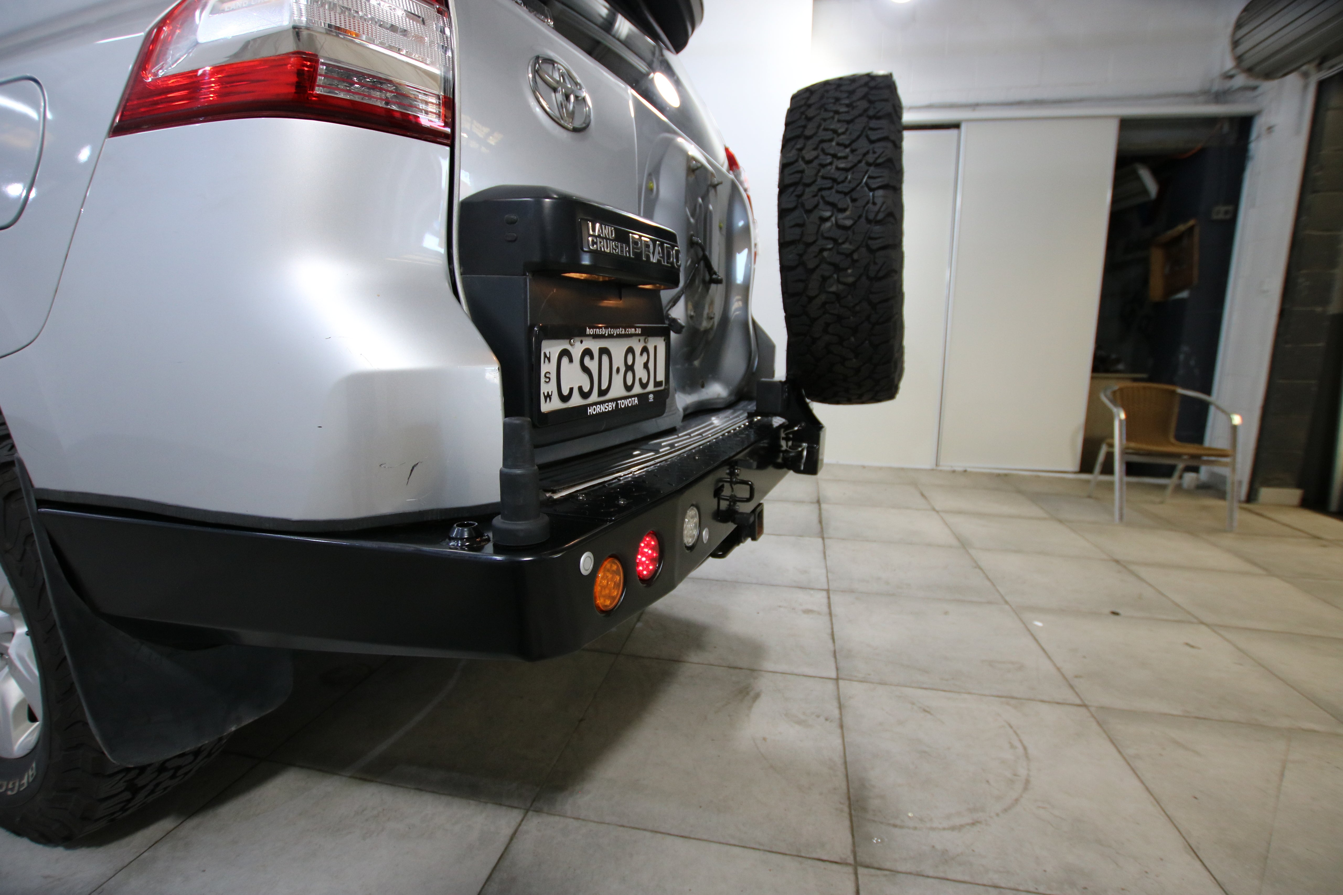 Toyota Prado 150 Series Rockarmor Rear Bar Spare wheel Carrier