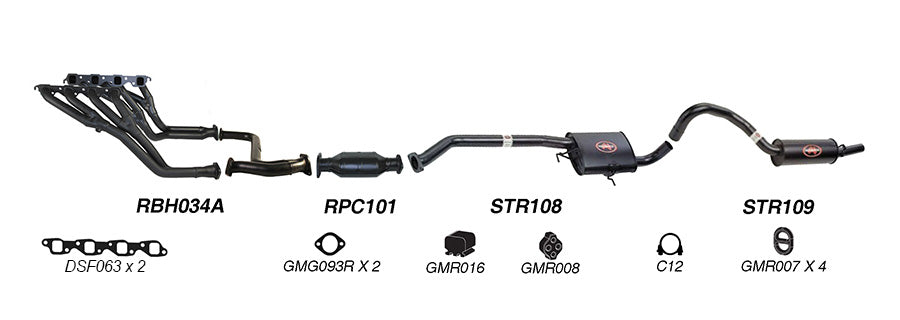 Redback Exhaust System for Holden Commodore (01/1988 - 2000)