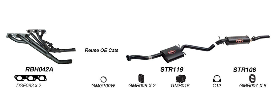 Redback Exhaust System for Holden Statesman (01/1995 - 1999), Caprice (01/1995 - 01/1999)