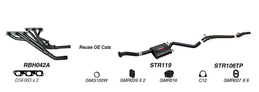 Redback Exhaust System for Holden Caprice (01/1995 - 1999), Statesman (01/1995 - 01/1999)