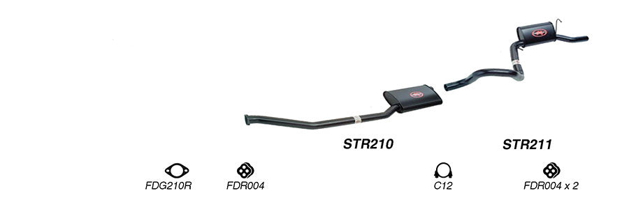 Redback Exhaust System for Ford Falcon (03/1992 - 09/2002), Fairmont (01/1992 - 09/2002)