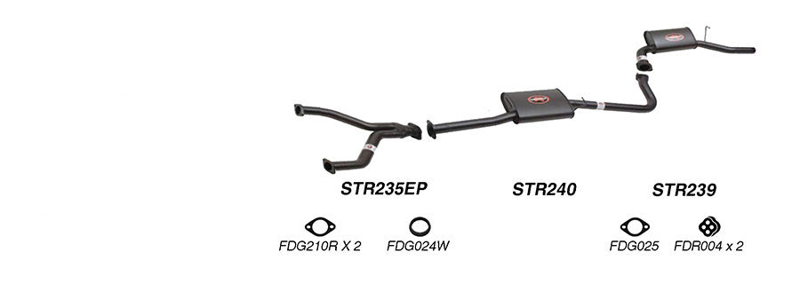 Redback Exhaust System for Ford Fairmont (01/1998 - 09/2002), Falcon (01/1998 - 09/2002)