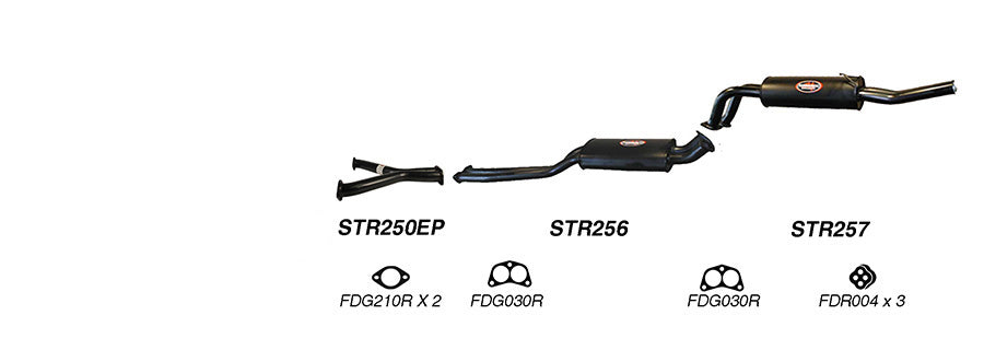 Redback Exhaust System for FPV Pursuit (03/2003 - 2005), Super Pursuit (04/2005 - 2005), Falcon (10/2004 - 01/2006), Ford Falcon (10/2002 - 09/2005)