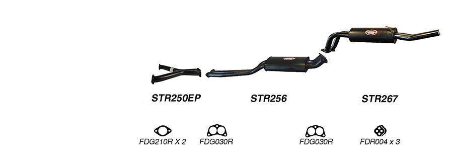 Redback Exhaust System for FPV Super Pursuit (10/2005 - 2008), Falcon (04/2005 - 12/2007), Pursuit (10/2005 - 2008), Cobra (10/2007 - 2008), Ford Falcon (10/2005 - 04/2008)