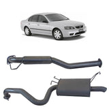 Redback 2.5" Catback Exhaust with Hotdog Centre  and Single Outlet Rear Muffler for Ford Falcon BA BF Sedan(2003 -  2008)