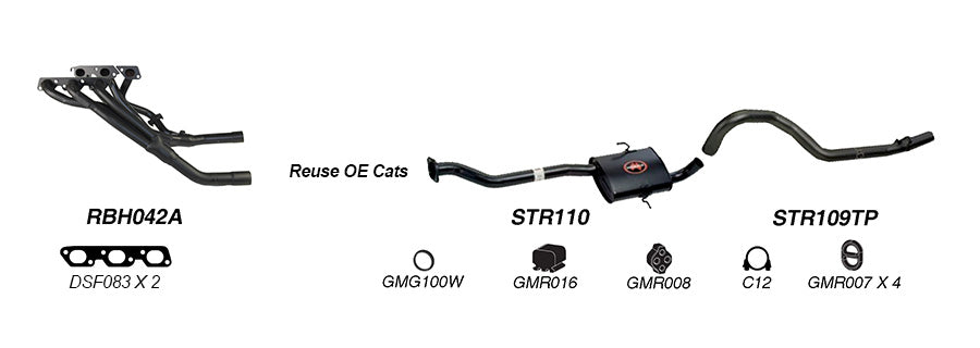 Redback Exhaust System for Holden Commodore (01/1995 - 01/2000)