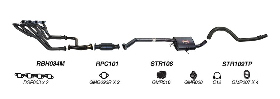 Redback Exhaust System for Holden Commodore (01/1995 - 2000)