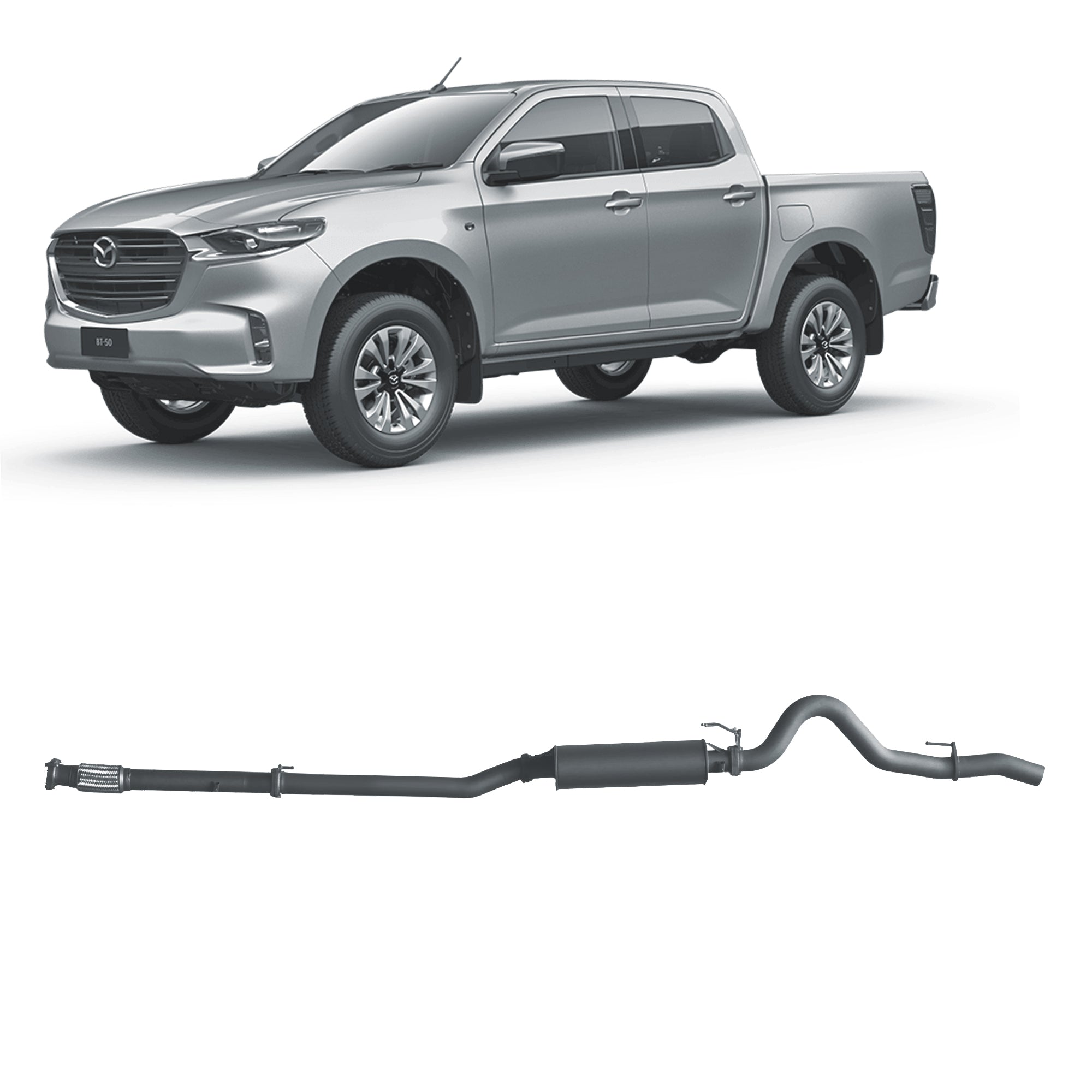 Redback Extreme Duty Exhaust for Mazda BT-50 (08/2020 - on)