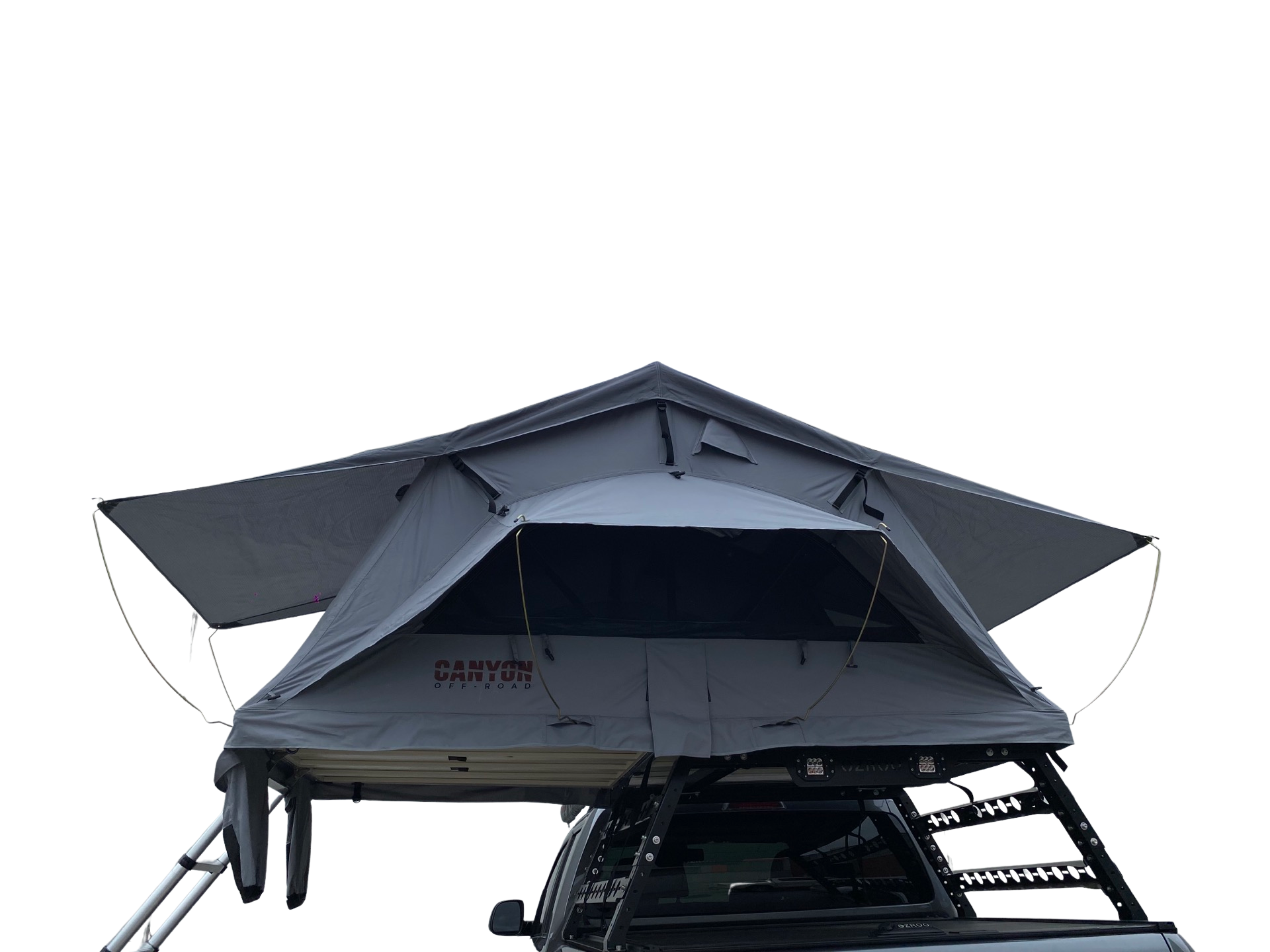 Camping Package - Roof Top Tent - 2 Person PANORAMA Soft Shell Tent