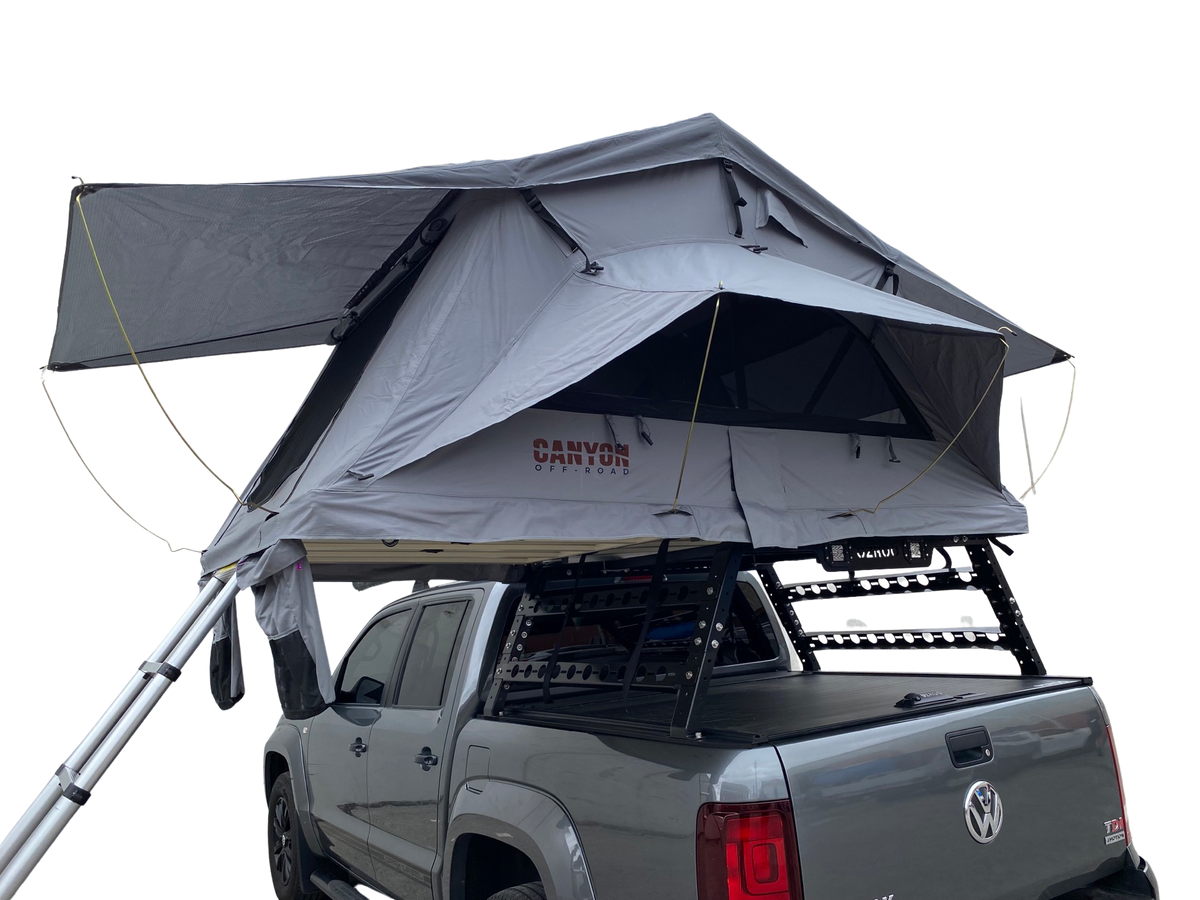 Camping Package - Roof Top Tent - 2 Person PANORAMA Soft Shell Tent