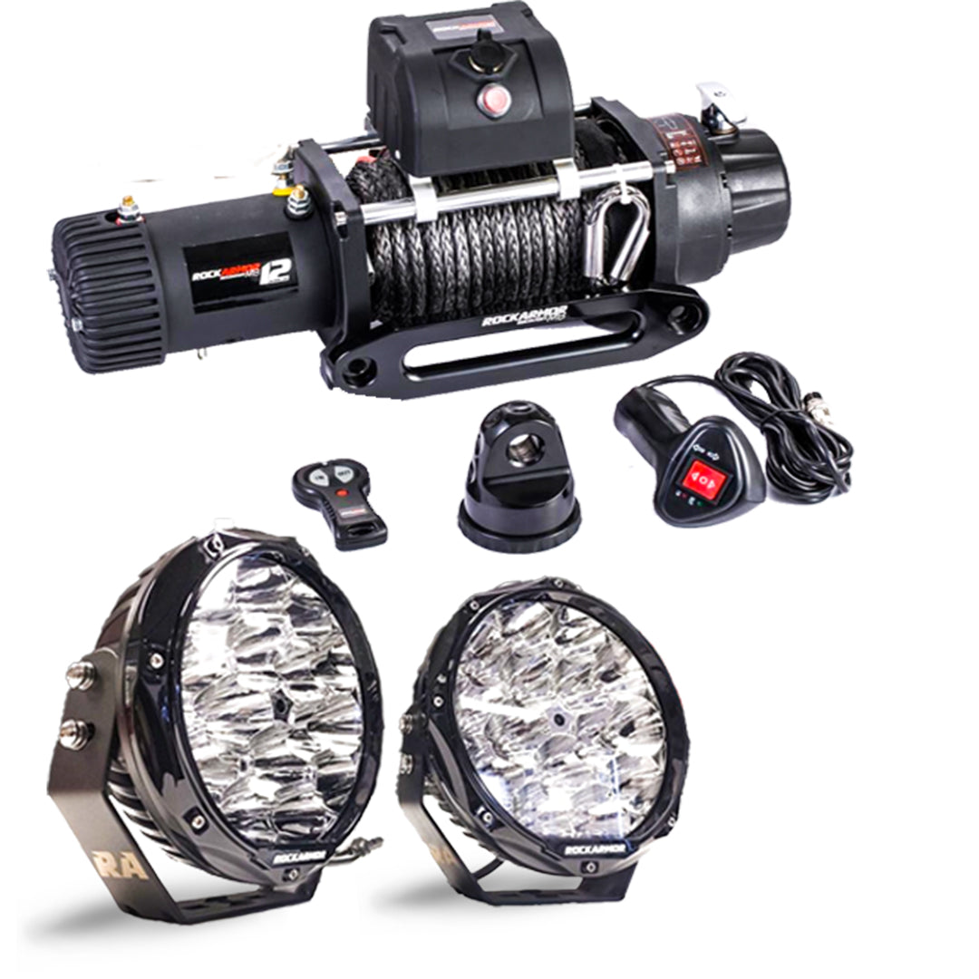 Prado 150 2013-2017 Offroad Pack - Bull Bar, winch, Led driving lights