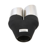 Y-PIECE INNER CONE 2 1/4" IN 2X3"OUT 9" LONG REDBACK304 S