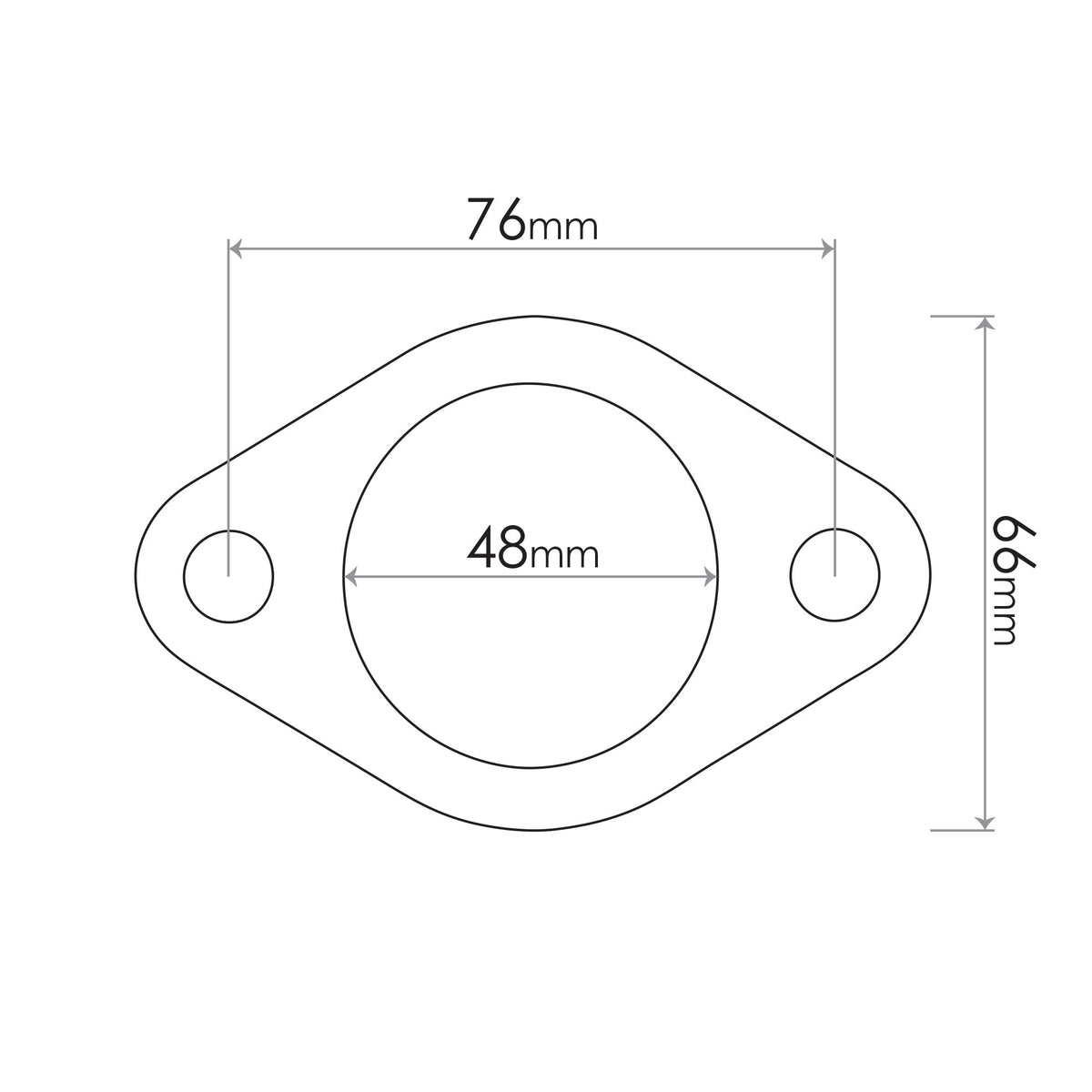 Redback Flange Gasket for Mazda, Daihatsu, Subaru, Ford, Citroen, Porsche & Saab