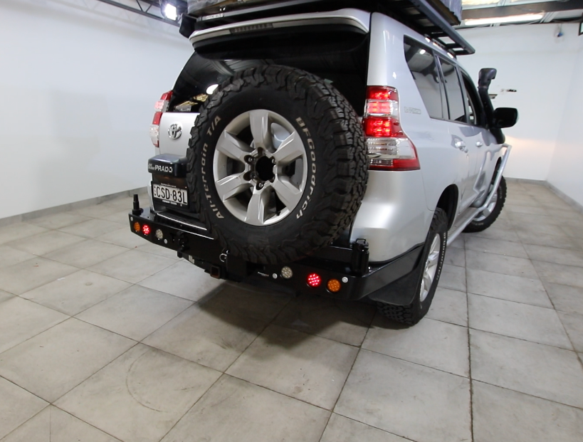 Toyota Prado 150 Series Rockarmor Rear Bar Spare wheel Carrier