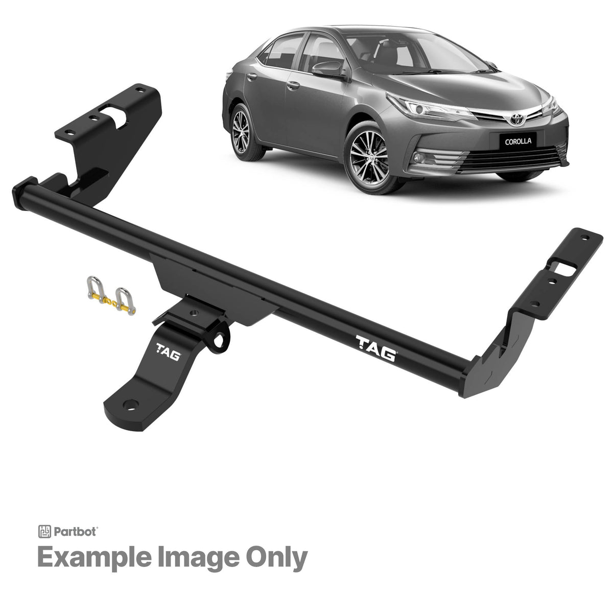TAG Standard Duty Towbar for Toyota Corolla (10/2013 - 08/2019)