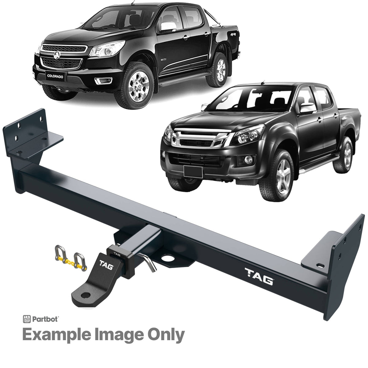 TAG Heavy Duty Towbar for Holden Rodeo (01/2003 - 07/2008), Colorado (01/2008 - 06/2012), Isuzu D-MAX (10/2008 - 05/2012)
