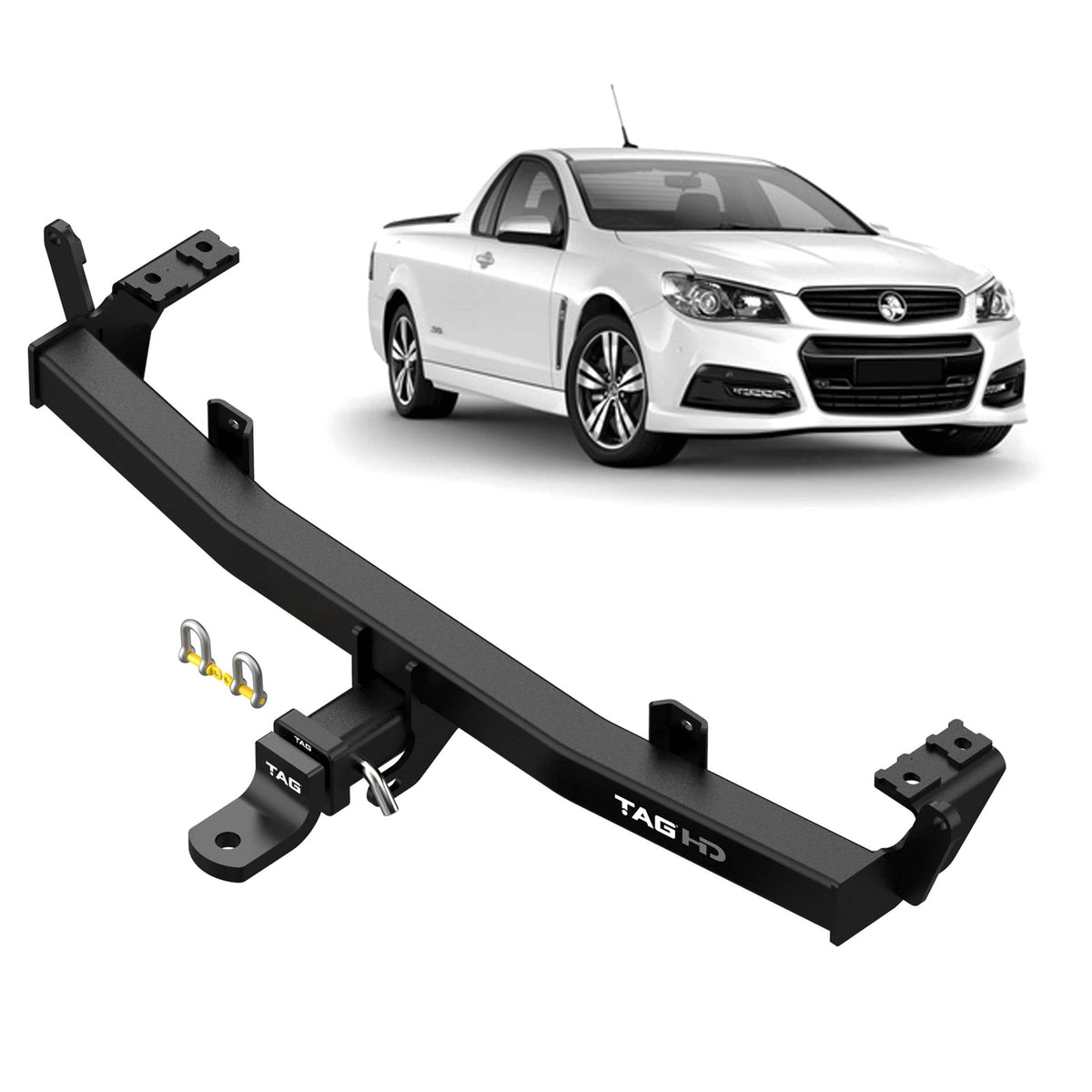 TAG Heavy Duty Towbar for Holden Commodore (09/2007 - 10/2017), HSV Maloo (10/2007 - 05/2013), Maloo R8 (10/2007 - 05/2013), Maloo Gxp (02/2010 - 08/2011)