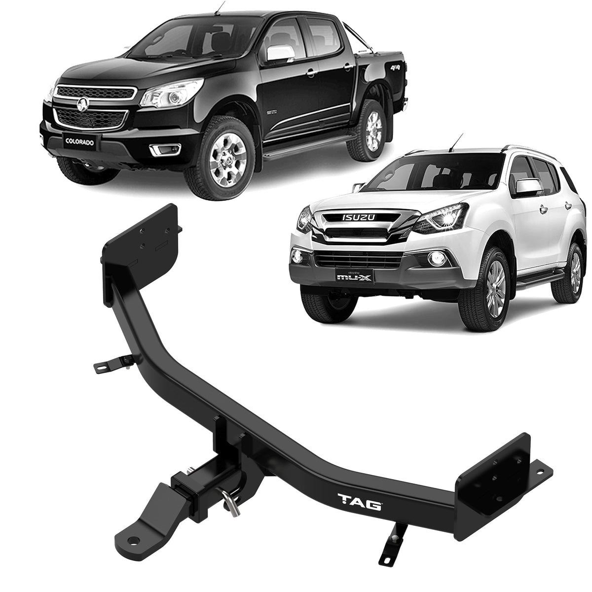 TAG Heavy Duty Towbar for Holden Colorado 7 (11/2012 - 06/2021), Trailblazer (01/2016 - 06/2021), Isuzu MU-X (11/2013 - 06/2021)