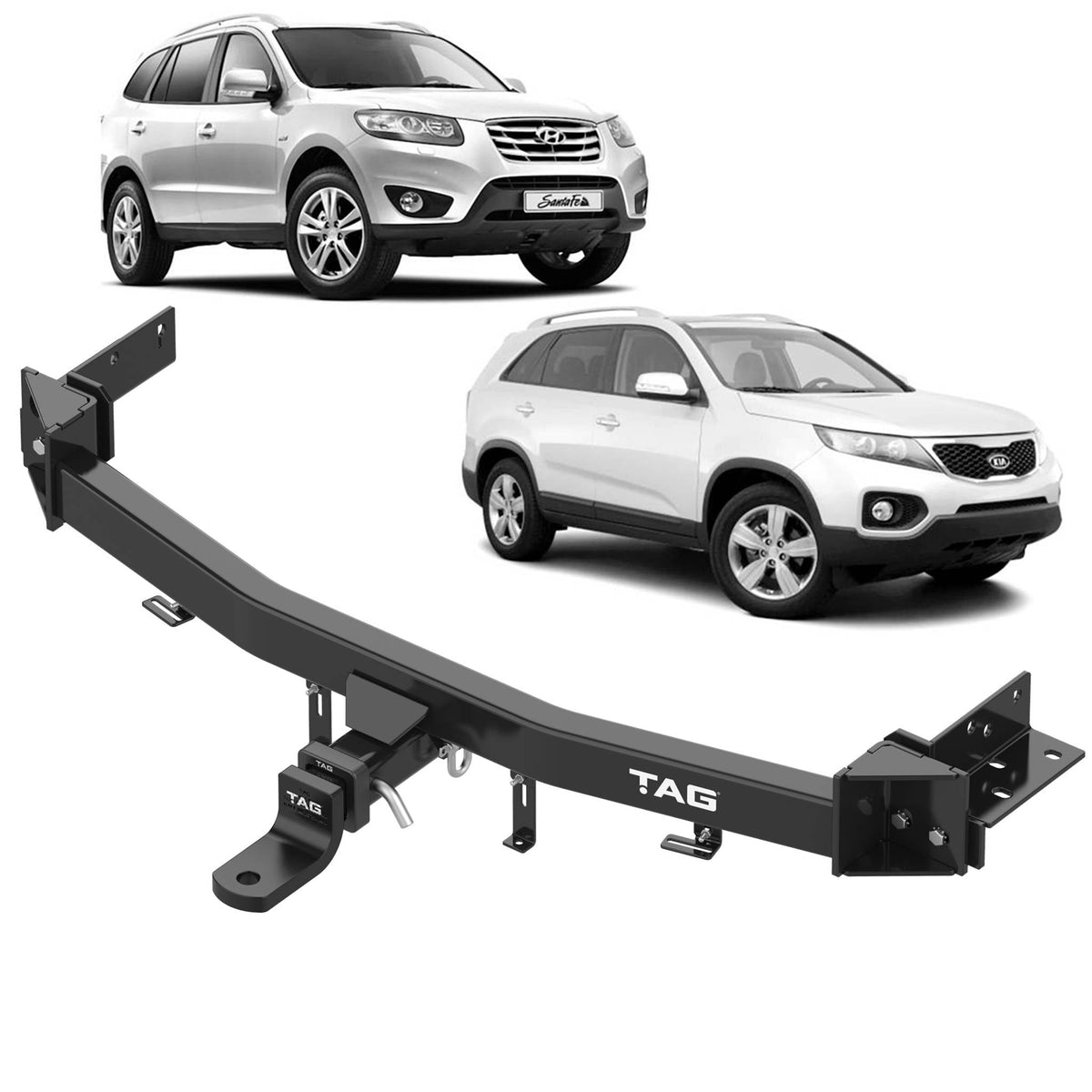 TAG Heavy Duty Towbar for KIA Sorento (10/2009 - 09/2012), Hyundai Santa Fe (05/2006 - 2012)