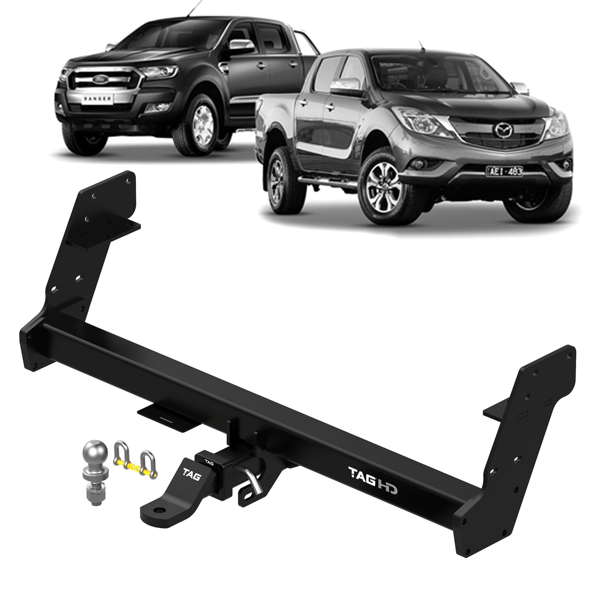 TAG Heavy Duty Towbar for Ford Ranger (09/2011 - 05/2022), Mazda BT-50 (09/2011 - 10/2020)