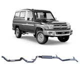 Redback Extreme Duty Exhaust for Toyota Landcruiser 78 Series Troop Carrier (03/2007 - 10/2016)