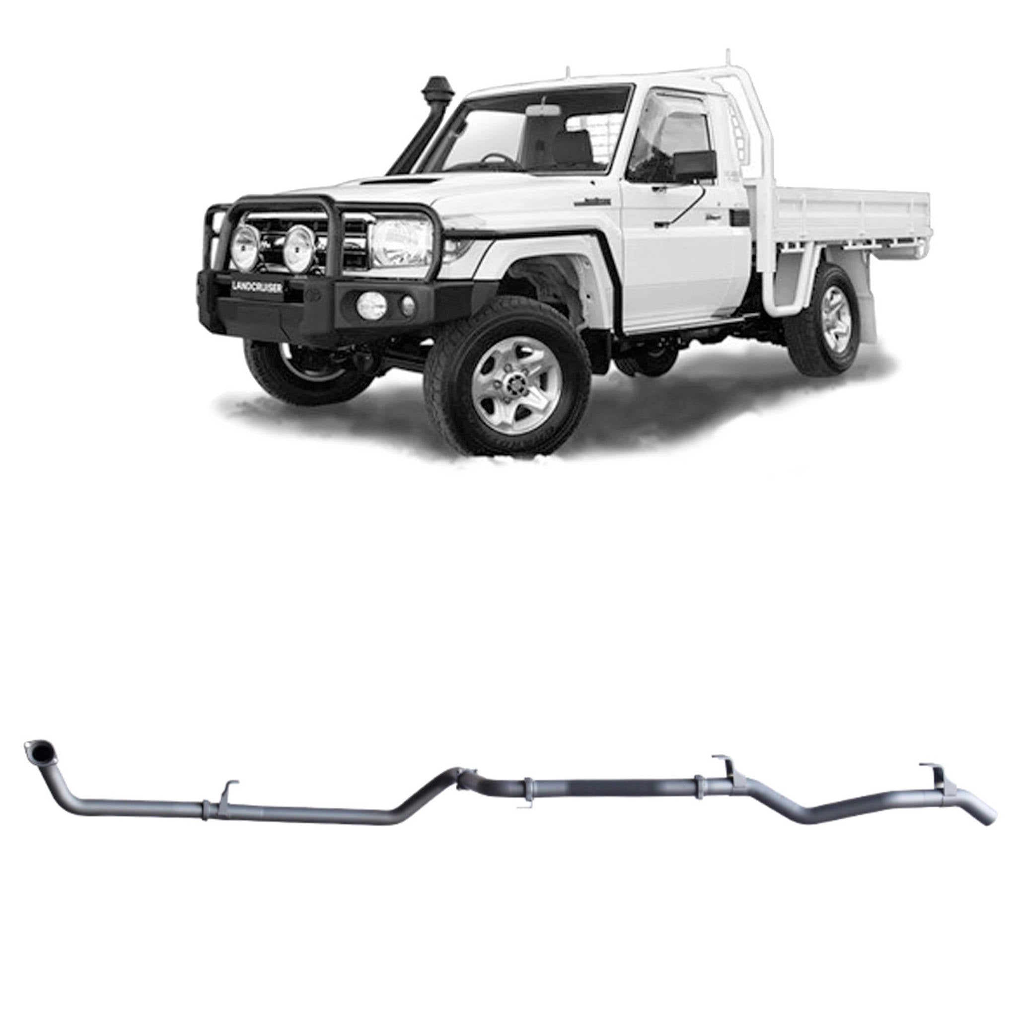 Redback Extreme Duty Exhaust for Toyota Landcruiser 79 Series 4.2L TD (01/2001 - 01/2007)