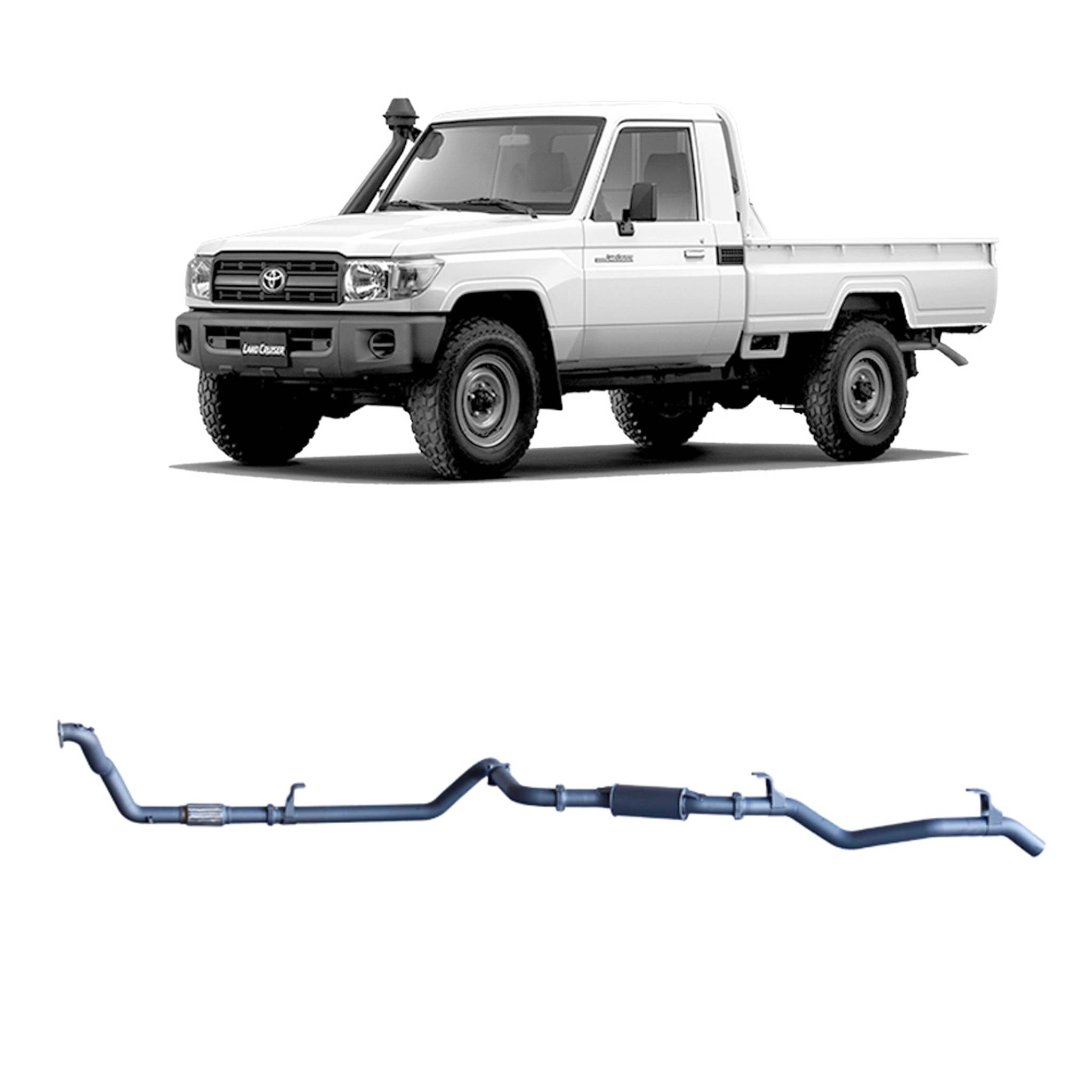 Redback Extreme Duty Exhaust for Toyota Landcruiser 79 Series 4.2L 1HZ (10/1999 - 01/2007)