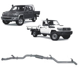 Redback Extreme Duty Exhaust for Toyota Landcruiser 79 Series Single and Double Cab (11/2016 - on)