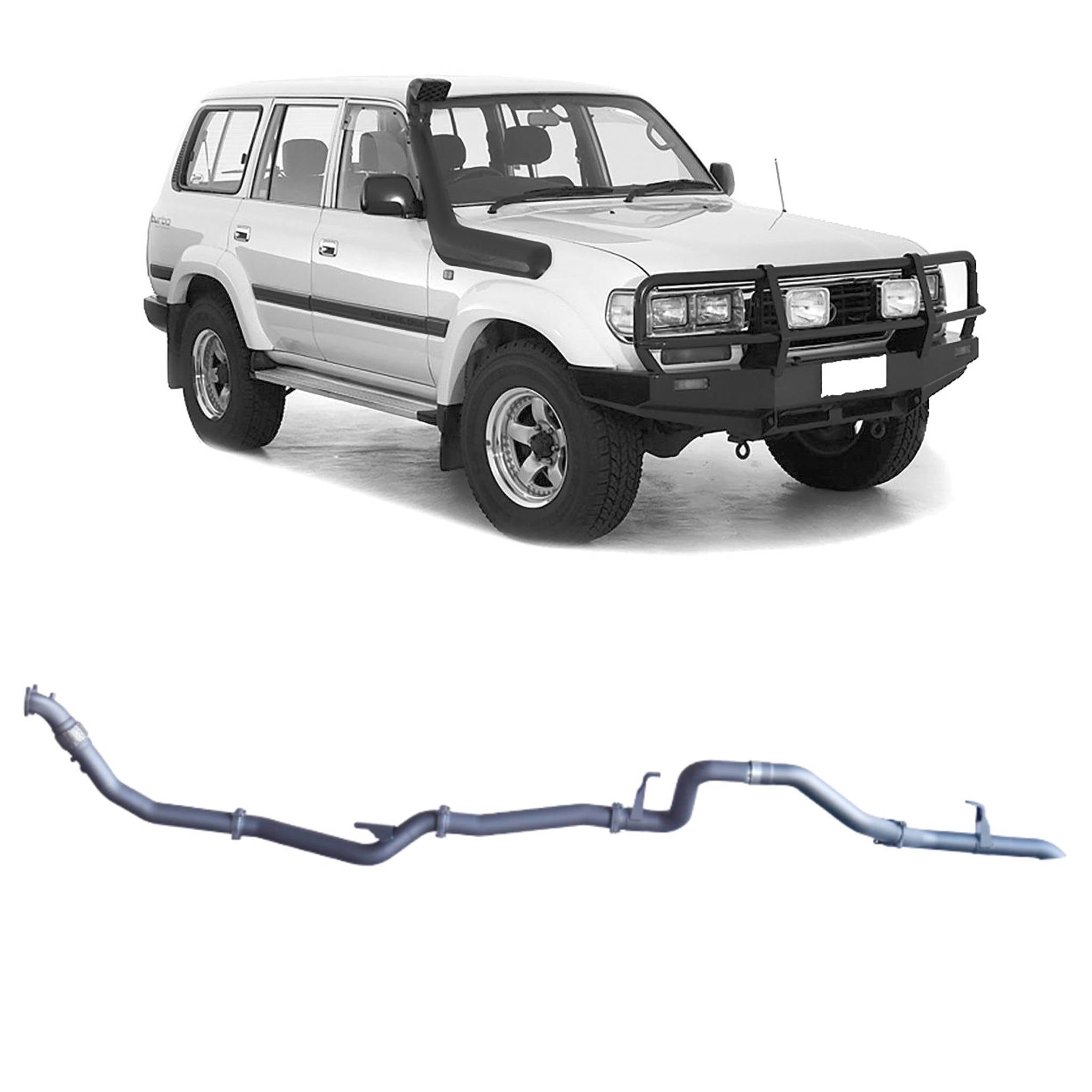 Redback Extreme Duty Exhaust for Toyota Landcruiser 80 Series Wagon 4.2L 1HZ (01/1990 - 02/1998)